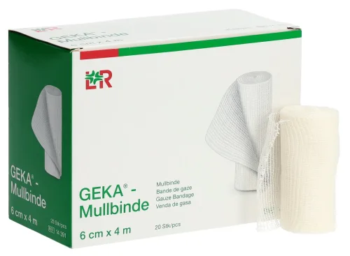 GEKA Mullbinde 6cmx4m (20 Stk)