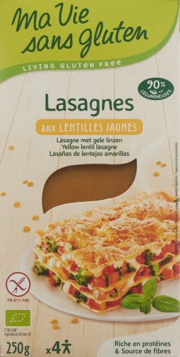 Ma vie sans gluten Lasagne, aus gelben Linsen (250g)