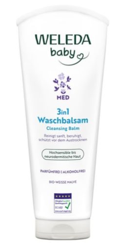 Weleda Baby 3in1 Waschbalsam, Weisse Malve (200ml)