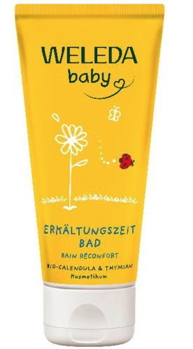 Weleda, Weleda Calendula Erkältungszeit Bad Badeöl & Bademilch 75 ml