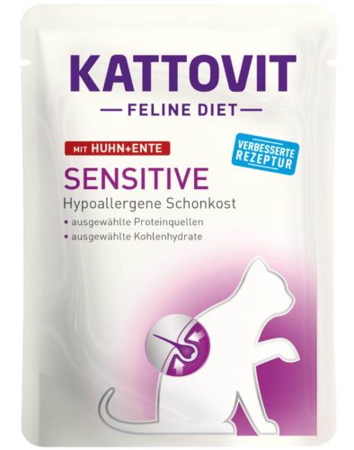 Kattovit Sensitive mit Huhn und Ente für Katzen (85g)