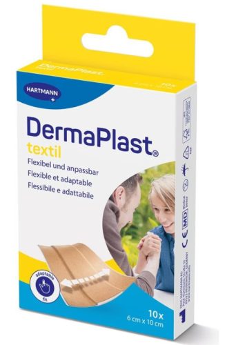 Dermaplast Textil Schnellverband 6 x 10 cm 10 Stück