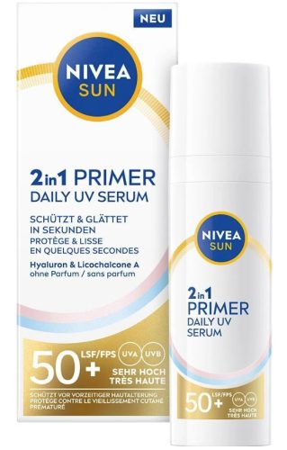 Nivea, Nivea - UV Face 2in1 Primer Daily Serum LSF 50+, 30 ml