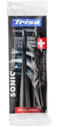 Trisa, Trisa Aufsteckbürste "Sonic Ultimate Black 2 Stück"