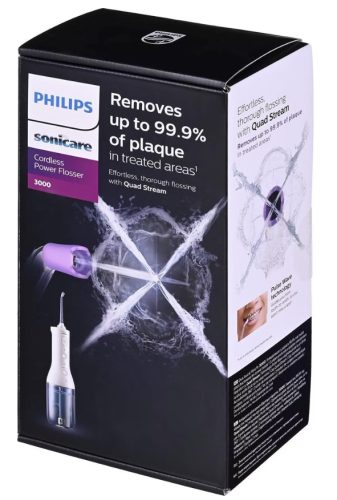 Philips Sonicare, Philips Sonicare Munddusche "kabelloser Power Flosser 3000 HX3826" 2 Stk. Aufsätze Quad Stream-Technologie, 2 Modi für die Reinigung, 3 Intensitätsstufen