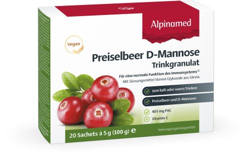 Alpinamed Preiselbeer D-Mannose Trinkgranulat (20x5g)