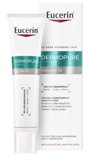 Eucerin - DERMOPURE CLINICAL  Peeling 10 - Hautbilderneuernde Nachtpflege, 40 ml