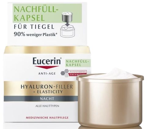 Eucerin - Hyaluron-Filler + Elasticity Nachpflege Nachfüllkapsel, 50 ml