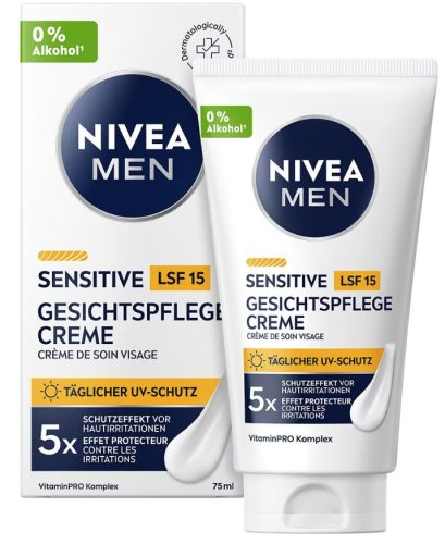 Nivea - Sensitive Gesichtspflege Creme LSF 15, 75 ml