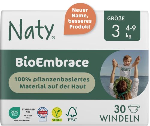 Naty Bio Windel, Grösse 3, 4-9kg (30 Stk)
