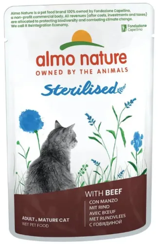 Almo Nature Sterilised mit Rind (70g)