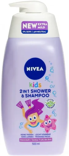 Nivea, Nivea Kids 2in1 Shower & Shampoo Boy 500ml Kinder