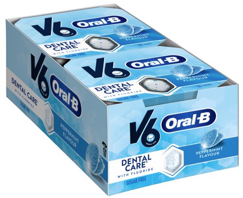 V6 Dental Care Kaugummi Pfefferminze (24x24g)