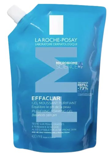 La Roche Posay - Effaclar Schäumendes Reinigungsgel Nachfüllpack/Refill, 400 ml