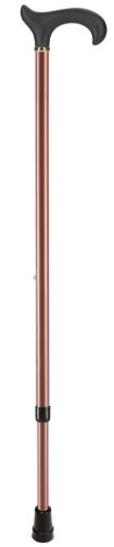 OSSENBERG Metallstock metallic bronze, 75-96cm, bis 100kg, Derbygriff schwarz (1 Stk)