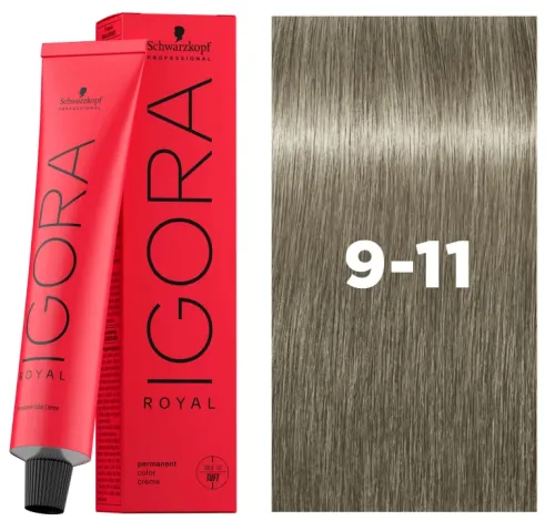undefined, Schwarzkopf Igoral Royal Cools 9-11 Extra Hellblond Cendré Extra 60ml