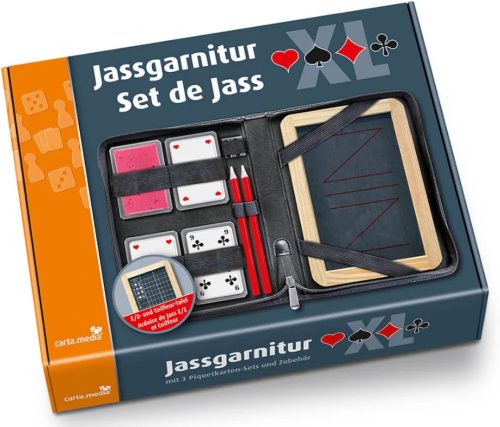 carta.media Jassgarnitur, Grösse XL, mit Piquetkarten (1 Stk)