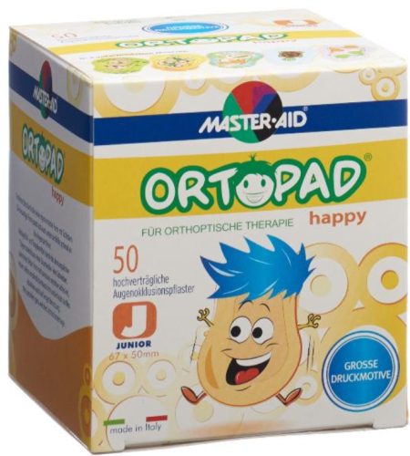 ORTOPAD Happy Occlusionspflaster Junior 67x50 mm (50 Stk)