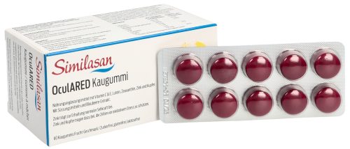 Similasan OculARED Kaugummi mit Fruchtgeschmack, Vitamine für die Augen (60 Stk)