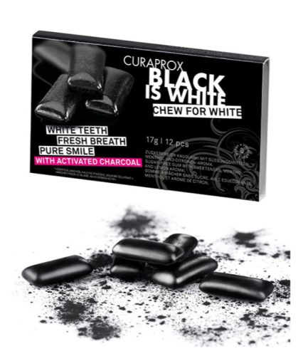 CURAPROX, CURAPROX Black is White Kaugummi Blist 12 Stk