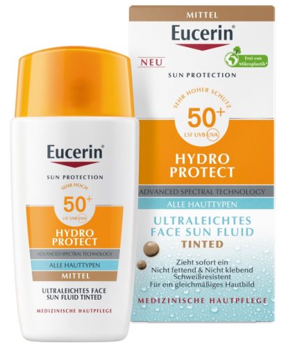 Eucerin - SUN Face Hydro Protect Tinted Medium LSF 50+, 50 ml
