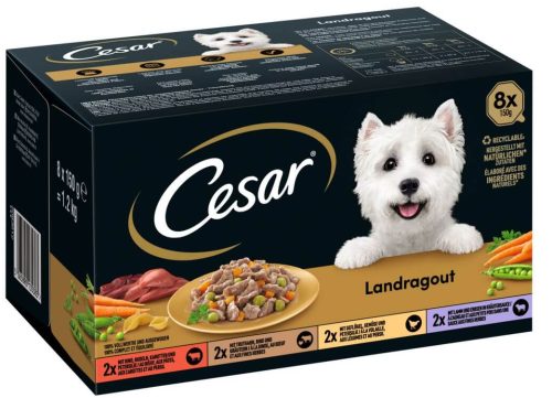 Cesar, Cesar Hunde Nassfutter Landragout diverse Sorten 8x150g
