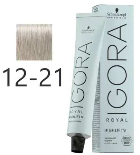 Schwarzkopf Professional, Schwarzkopf Professional Igora Royal Highlifts 10-21 Ultra Blond Ash Cendré 60ml