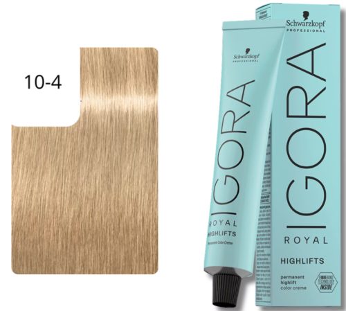 Schwarzkopf Professional, Schwarzkopf Professional Igora Royal Highlifts 10-4 Ultrablond Beige 60ml