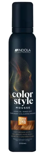 undefined, Indola Color Style Mousse Hellbraun Haselnuss 200 ml