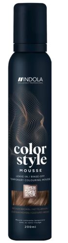 undefined, Indola Color Style Mousse Mittelbraun 200 ml