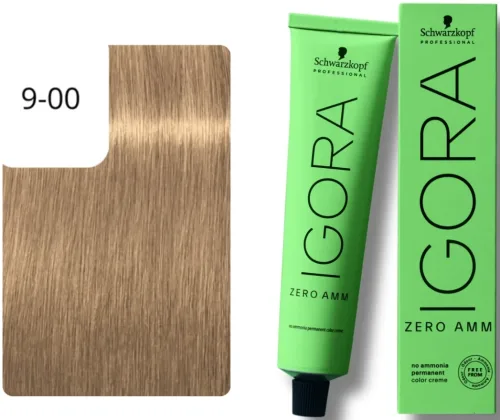 Schwarzkopf Professional, Schwarzkopf Professional Igora Zero Amm 9-00 Extra Light Blonde Natural Extra 60ml