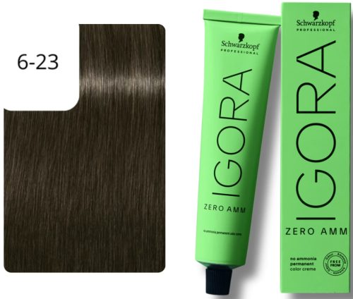 Schwarzkopf Professional, Schwarzkopf Professional Igora Zero Amm 6-23 Dark Blonde Ash Matt 60ml