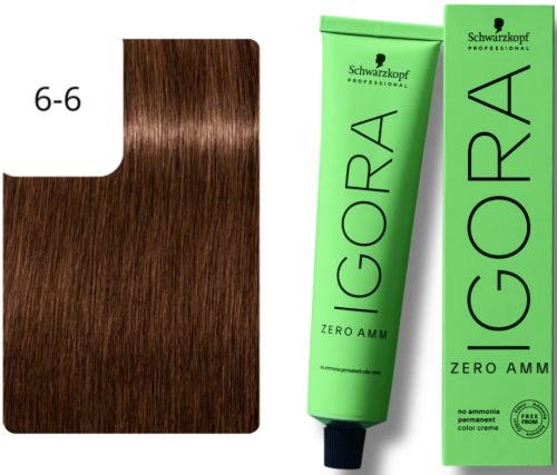 Schwarzkopf Professional, Schwarzkopf Professional Igora Zero Amm 6-6 Dark Blonde Chocolate 60ml