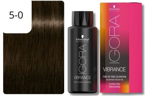 Schwarzkopf Professional, Schwarzkopf Professional Igora Vibrance 5-0 60 ml Light Brown 60ml
