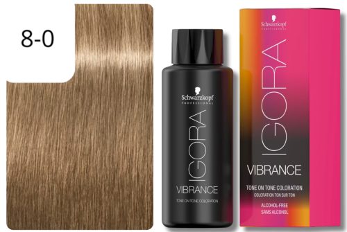 Schwarzkopf Professional, Schwarzkopf Professional Igora Vibrance 8-0 Light Blonde 60ml