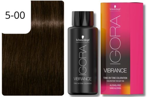 Schwarzkopf Professional, Schwarzkopf Professional Igora Vibrance 5,00 Light Brown Natural Extra 60ml