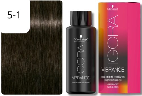 Schwarzkopf Professional, Schwarzkopf Professional Igora Vibrance 5-1 Light Brown Cendré 60ml