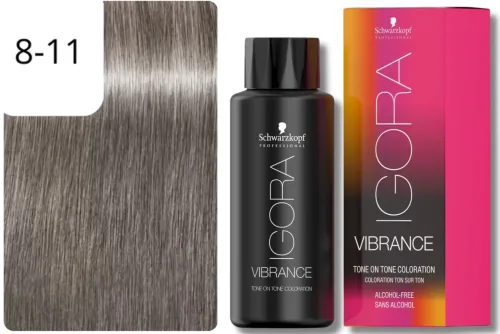 Schwarzkopf Professional, Schwarzkopf Professional Igora Vibrance 8-11 Light Blonde Cendré Extra 60ml