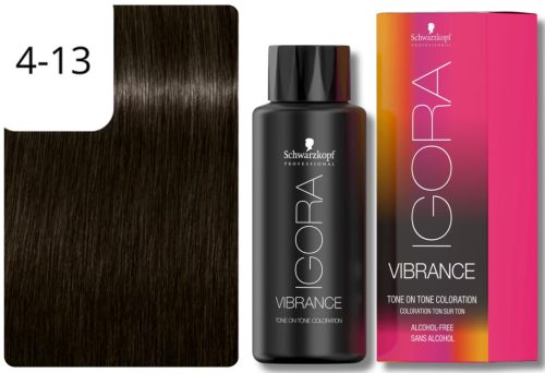 Schwarzkopf Professional, Schwarzkopf Professional Schwarzkopf ?Igora Vibrance 4-13 Mittelbraun Cendré Matt 60ml