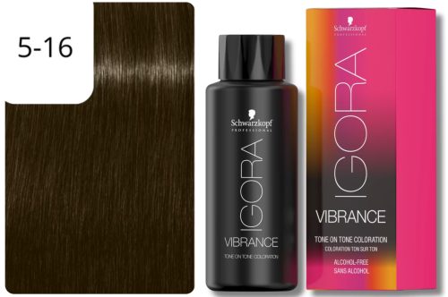 Schwarzkopf Professional, Schwarzkopf Professional Schwarzkopf ?Igora Vibrance 5-16 Hellbraun Cendré Schoko 60ml