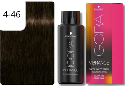 Schwarzkopf Professional, Schwarzkopf Professional Igora Vibrance 4,46 Mittelbraun Beige Schoko 60ml