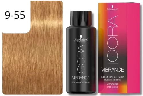 Schwarzkopf Professional, Schwarzkopf Professional Igora Vibrance 9,55 Extra Light Blonde Gold Extra 60ml