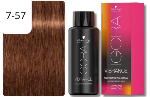 Schwarzkopf Professional, Schwarzkopf Professional Igora Vibrance 7.57 Light Blonde Gold Copper 60ml