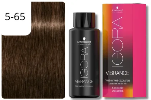 Schwarzkopf Professional, Schwarzkopf Professional Igora Vibrance 5-65 Light Brown Chocolate Gold 60ml