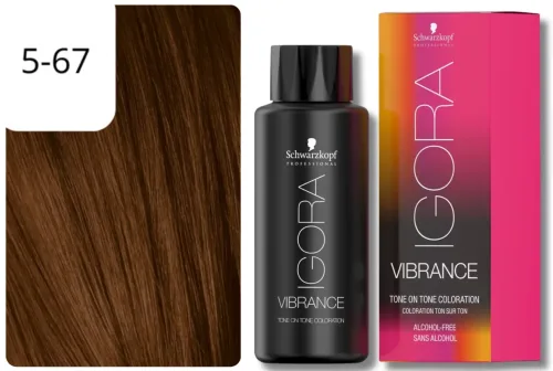 Schwarzkopf Professional, Schwarzkopf Professional Igora Vibrance 5.67 Light Brown Chocolate Copper 60ml