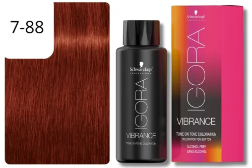 Schwarzkopf Professional, Schwarzkopf Professional Igora Vibrance 7-88 Medium Blonde Red Extra 60ml