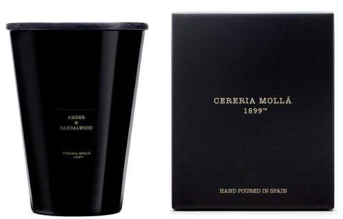 Cereria Mollá Premium Candle XXL Amber & Sandalwood 4-Docht-Duftkerze (3.5kg)
