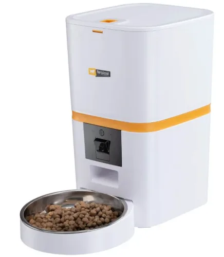Ferplast Risto Pet Smart Futterautomat, Füllmenge 6 Liter, für Hunde und Katzen (1 Stk)