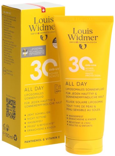 Louis Widmer All Day Sonnencreme LSF 30 unparfümiert (100ml)