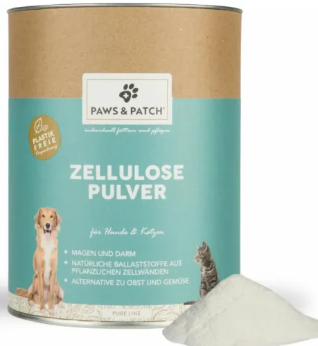Paws & Patch Zellulose Pulver für Hunde und Katzen (150g)